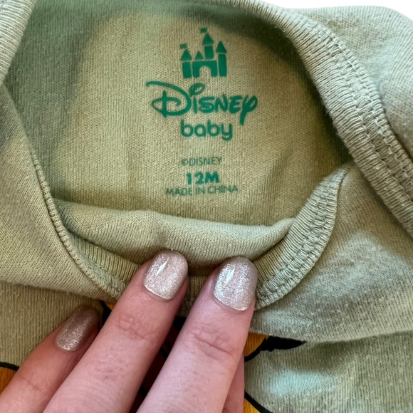 Disney Baby Simba Lion King Long Sleeve Snap Onesie Infant Size 12M Cotton - Picture 2 of 5